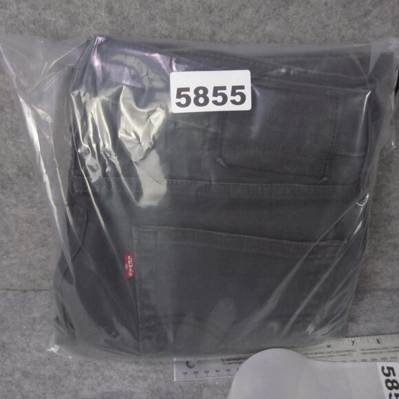 Levis 513 Jeans Mens 33x32 Gray Slim Straight Denim Five Pocket Zip Fly Mid Rise - Picture 8 of 8